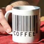 coffee mug with bar code